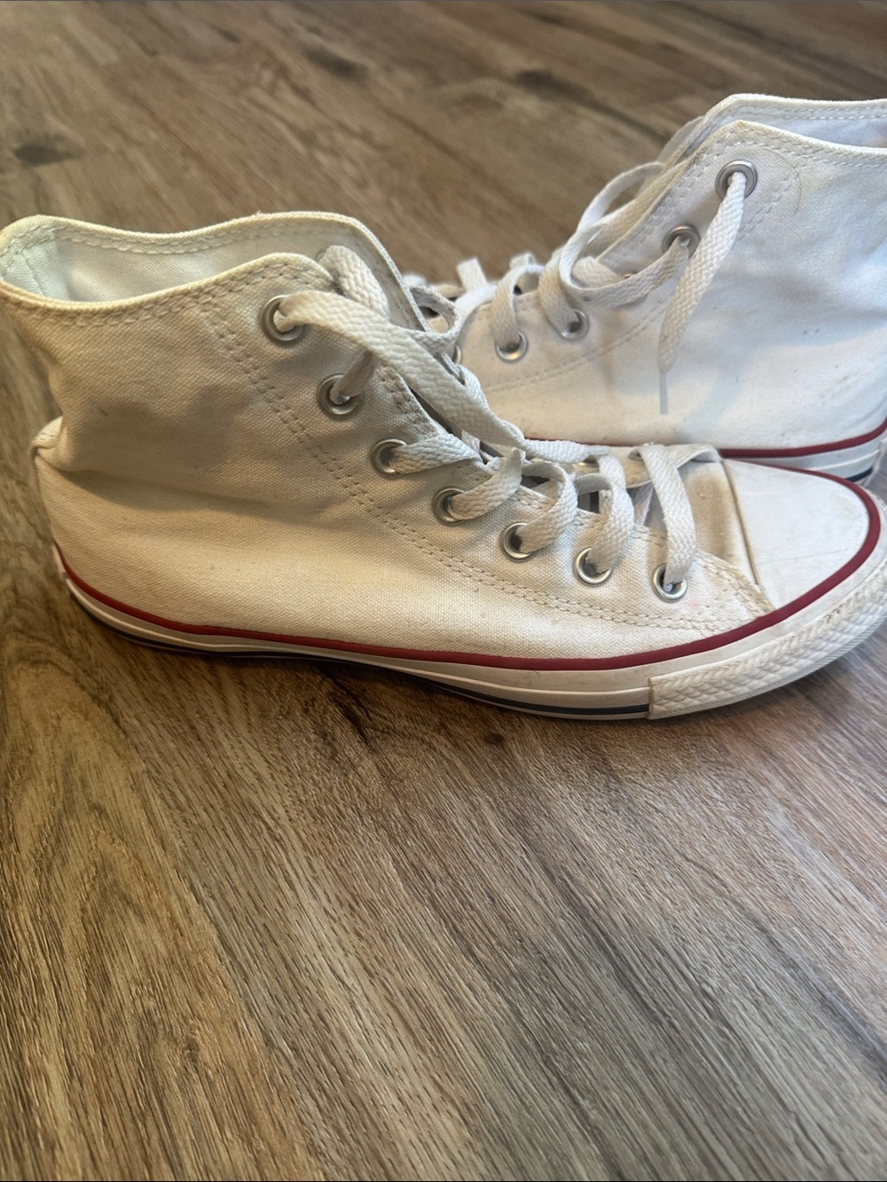 Iconic Canvas Converse Chuck Taylor All Star White High Top Sneakers M6/W8 - Picture 8 of 8